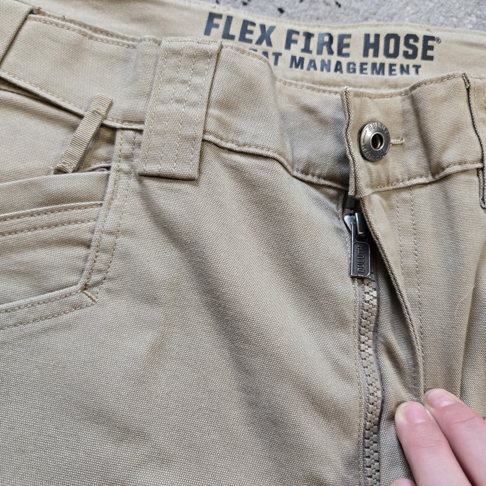 Duluth Trading Co Tan Flex Fire Hose Work Shorts - Picture 3 of 7